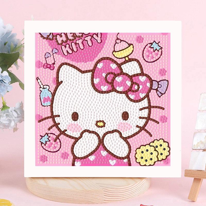 Sanrio Children's Diamond Painting with Frame Stickers - DIY Handmade Gift Set