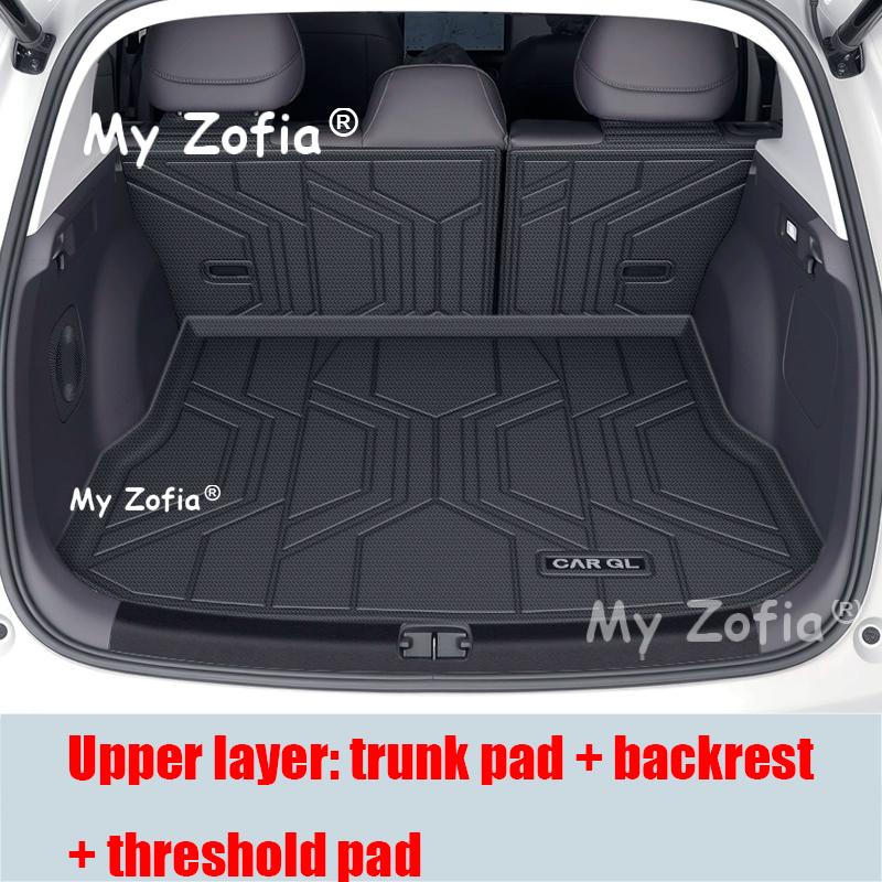 Car TPE Rear Trunk Mat For Leapmotor B10 2025 2026 Car Seat Backrest Protective Anti-Dirty Carpets Waterproof Mat Accessories