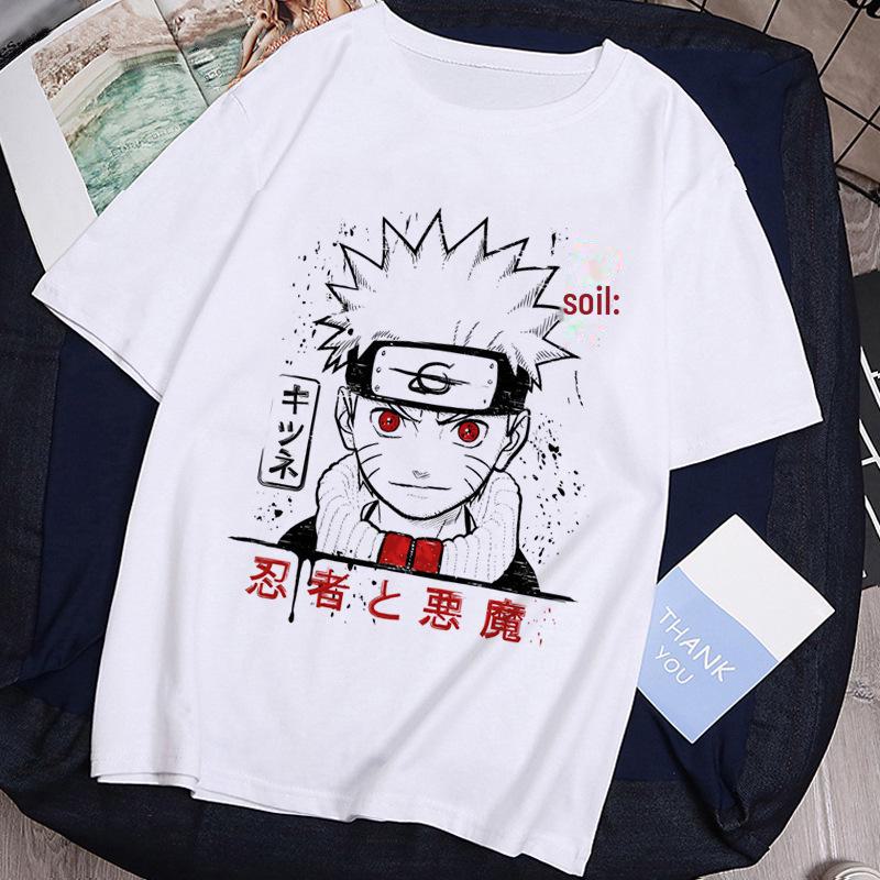 Unisex European Size Naruto Anime Short-Sleeved T-Shirt