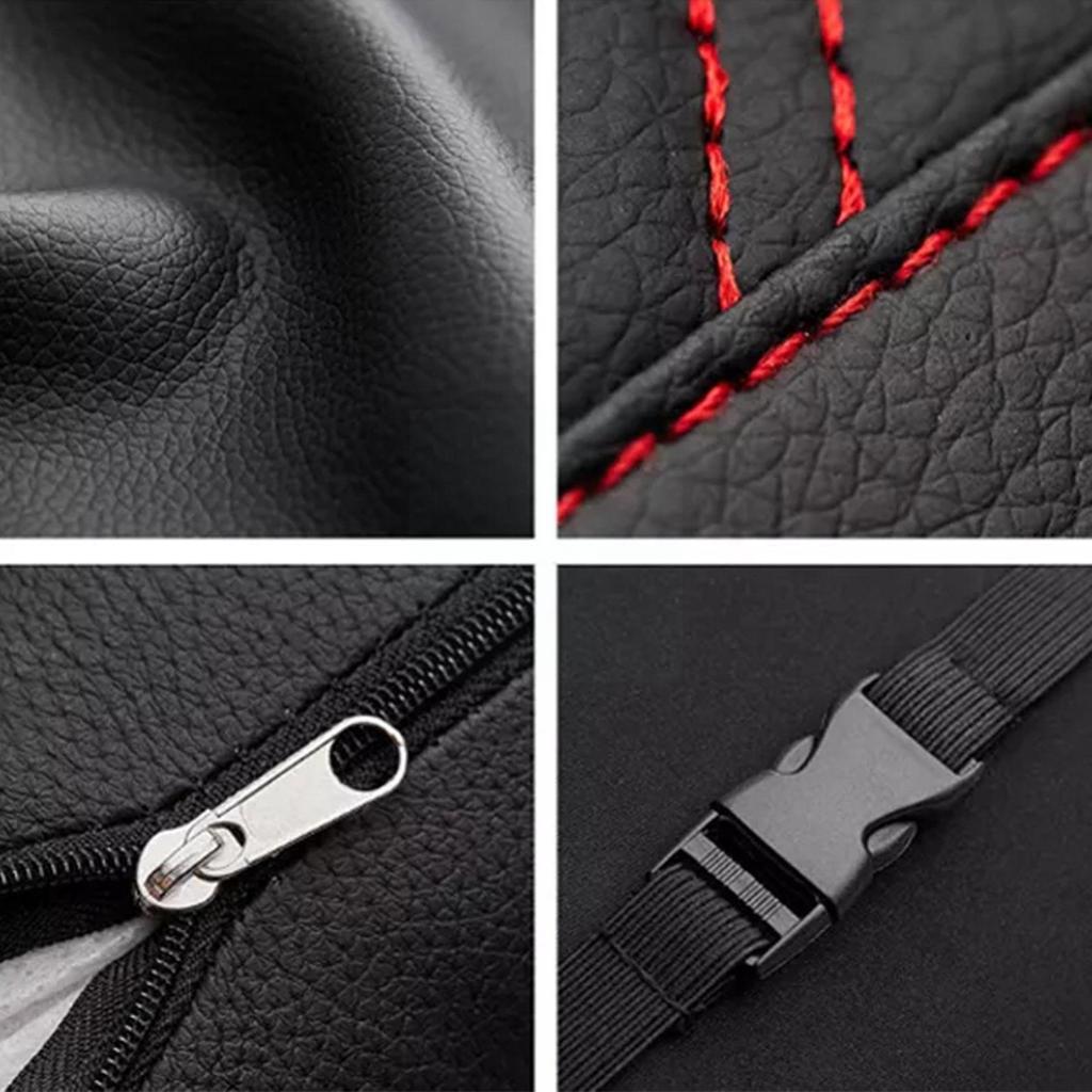 Auto Hals Kissen Sowohl Seite Pu Leder 1 stücke Pack Kopfstütze Für Kopf Schmerzen Relief Gefüllt Faser Universal Auto Kissen V6U2