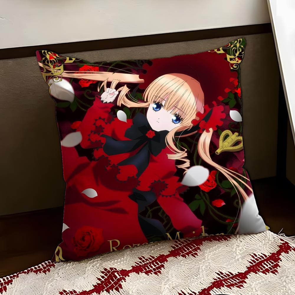 Anime RRozen MMaiden Cushion Cover Reversible Soft Durable Pillow Cover Home Car MultiScene Use for Daily Comfort