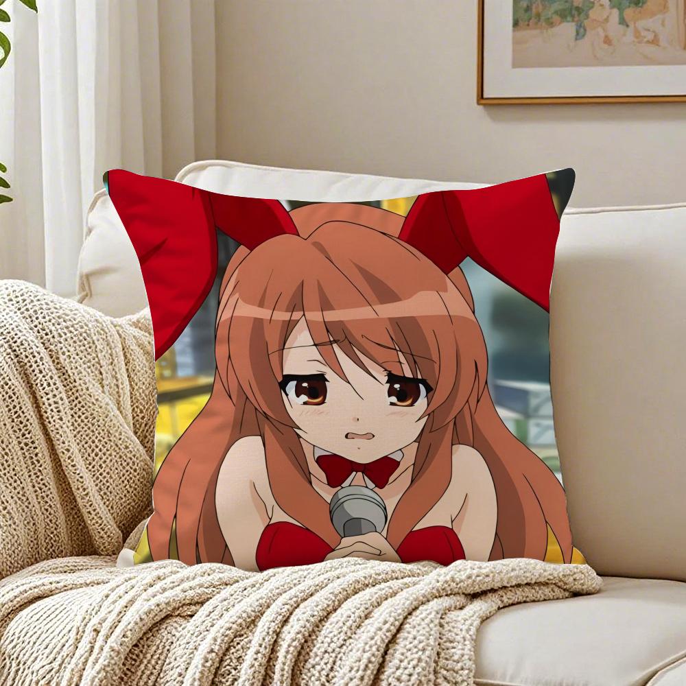 Classic Anime TThe Melancholy of Haruhi Suzumiya Cushion Cover Pillowcase Antidustmite living Room Sofa Decor Cushion Room