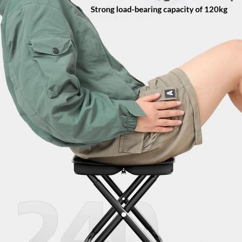 Ultraleichter Angelhocker Outdoor Picknick Camping Klappstuhl Tragbarer Reisesitz Bequem zu tragen Klappstuhl
