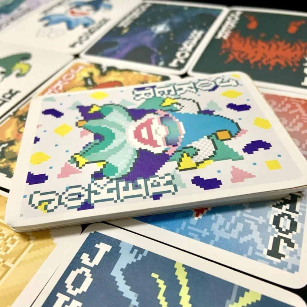 Balatro Pixel Art 9*6cm 54 Pcs Playing Cards - Retro 8-Bit Poker Deck for Gamers & Collectors - Unique Joker Designs