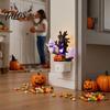 Scary Halloween Ornament Night Light, Plug-in Resin Seesaw Ghost And Dead Tree Soft Glow Light Lamp, Waterproof Spooky Decor for Bedroom, Party