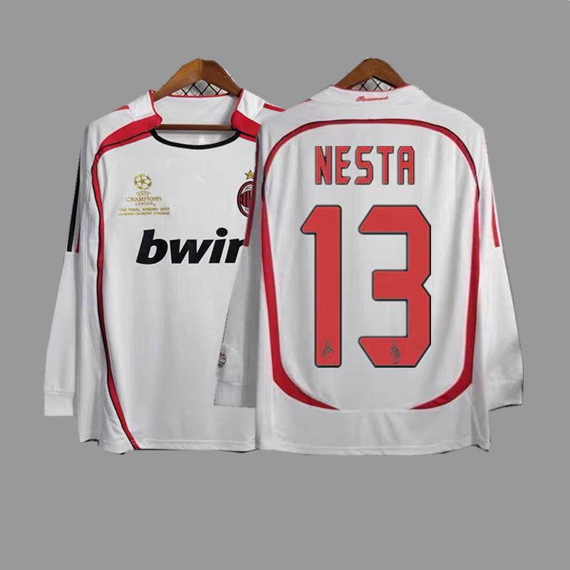 AC vintage jersey football jersey Maldini Tonali Ibka Piatek Shevchenko jersey
