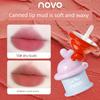 Novo Canned Lip Mud Velvet Matte Low-Saturation Natural Nude Lipstick for Women, Non-Stick and Non-Fading