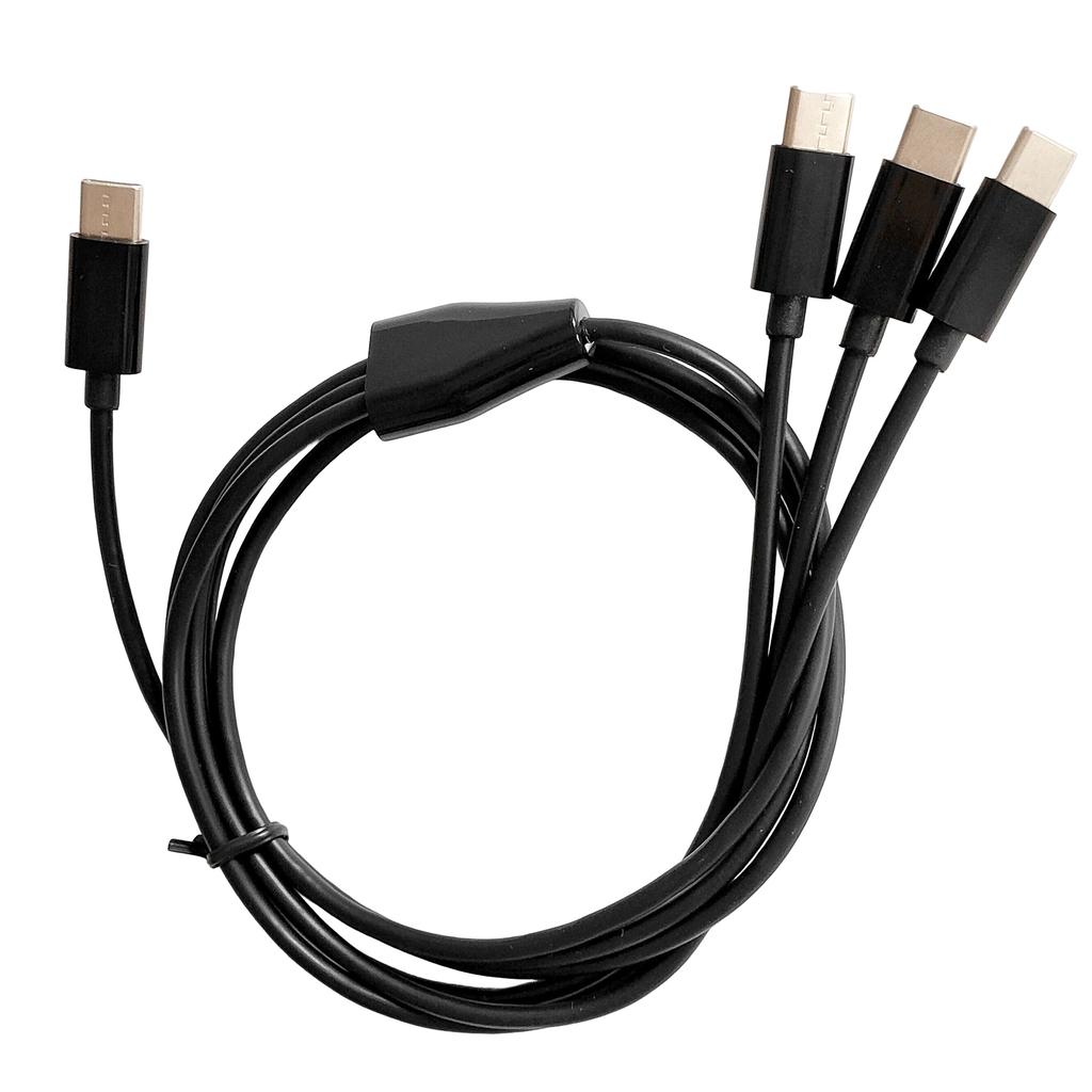 3 in 1 USB Type C Cable For Mobile Phone Accessories Charging USB C Cable Charger USB Cable For Phone Tablets