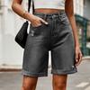 Bermuda Jean Short for Women Trendy Stretchy Denim Shorts