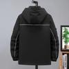 350 Jin Men's Extra Large Slimming Down Jacket - Plus Size Thickened Mid-Length Cotton Coat for Larger Sizes