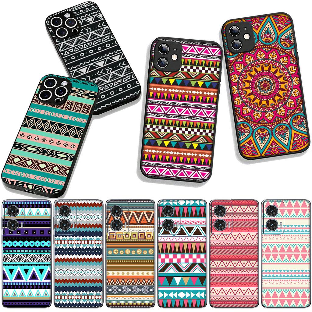 Cover for Xiaomi Redmi Note 15 11 9 10 Pro Plus A5 9A 9T 10A 10C 9C NFC 15C 8T Phone Case Flower Aztec Tribal Tribe Colorful