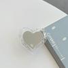 Korean Glitter Heart Mirror with Magnetic Magsafe Phone Holder and Airbag Design