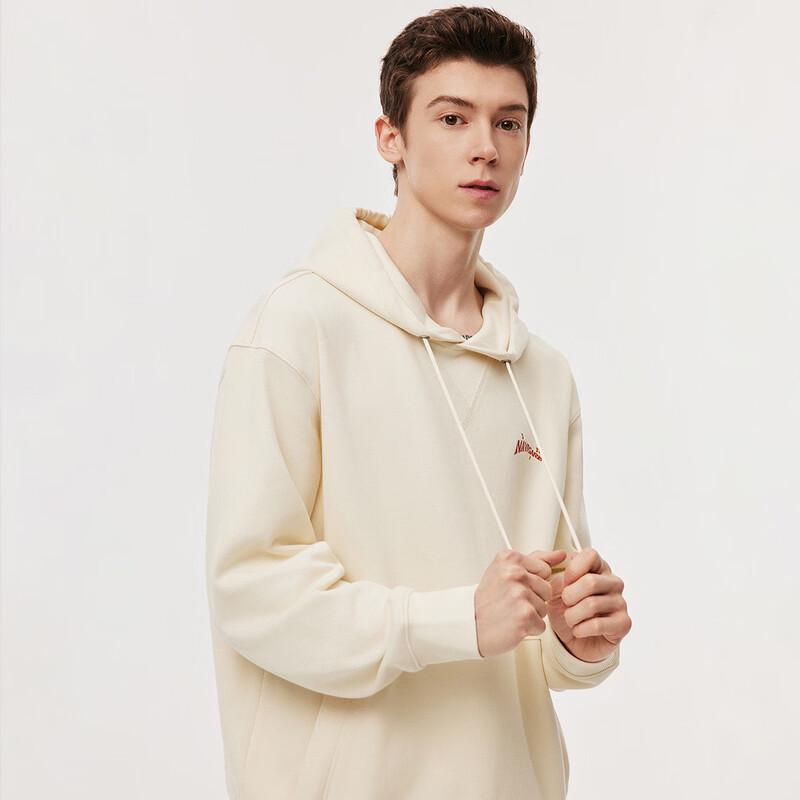 Navigare Unisex Hooded Letter Print Loose Pullover Sweatshirt