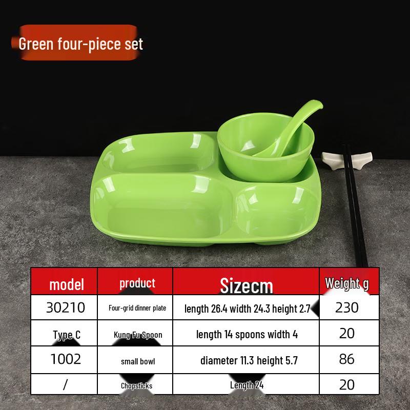 A8 Melamine Compartmented Serving Tray