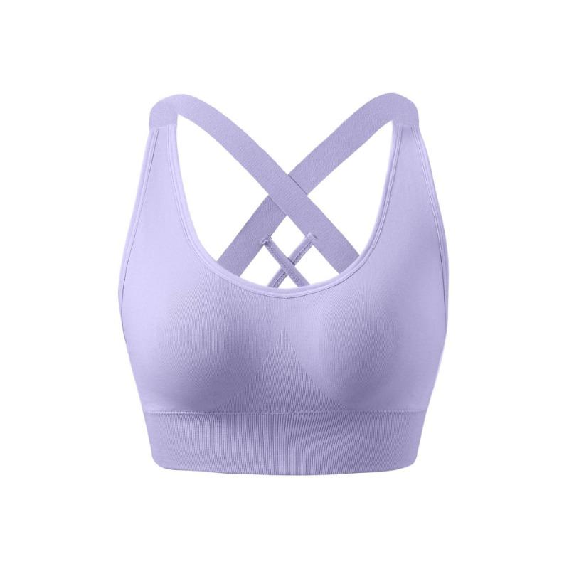 Women Plus Size High Strength Shockproof Cross Back Fitness Running Sports Bra