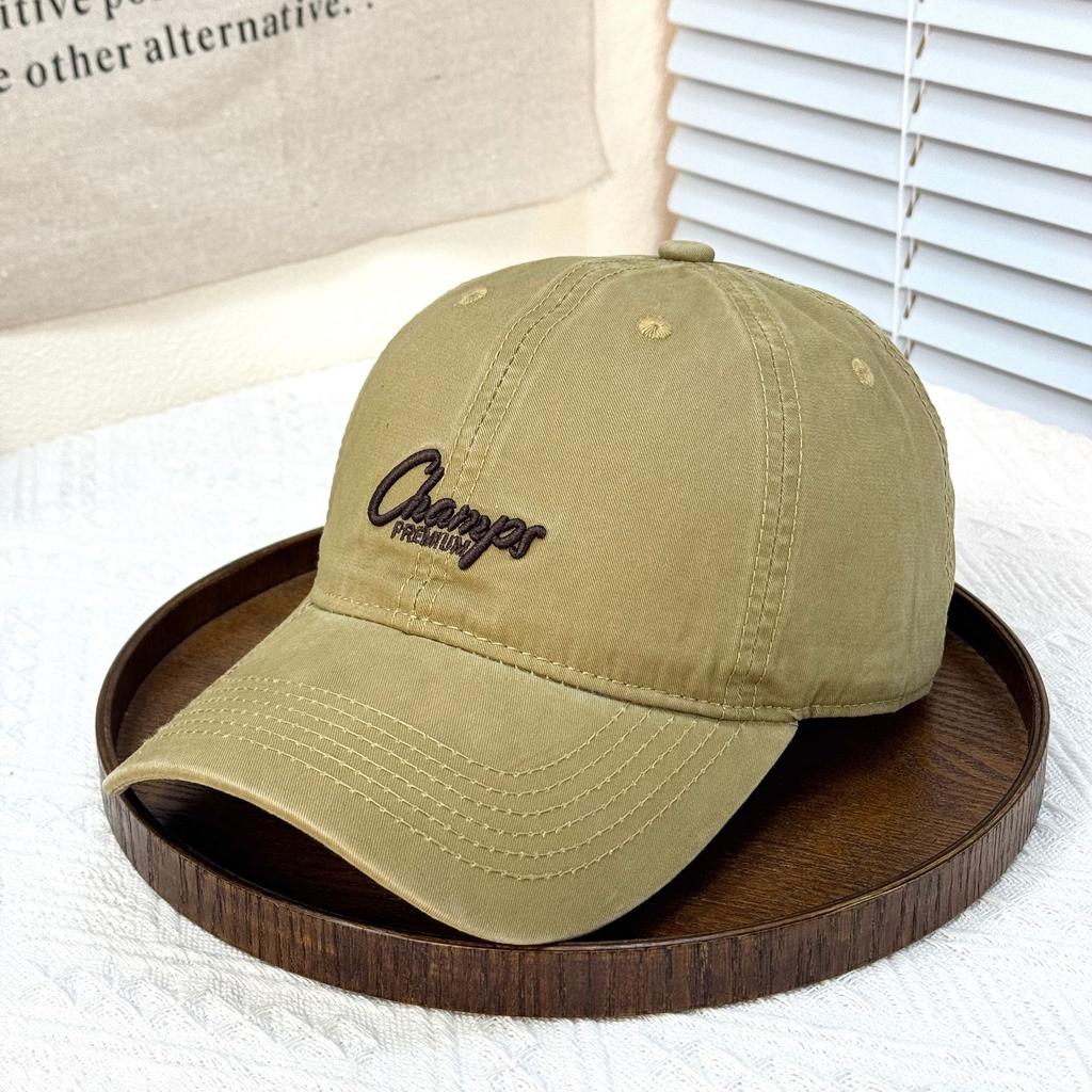 Fashion Hat early spring new big head circumference hat women's pure cotton cap couple versatile face small baseball cap men