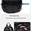 Anti-thief Feather Print Backpack Female Oxford Cloth Waterproof Travel Casual Schoolbag  Brand Ladies Large Capacity Backpack