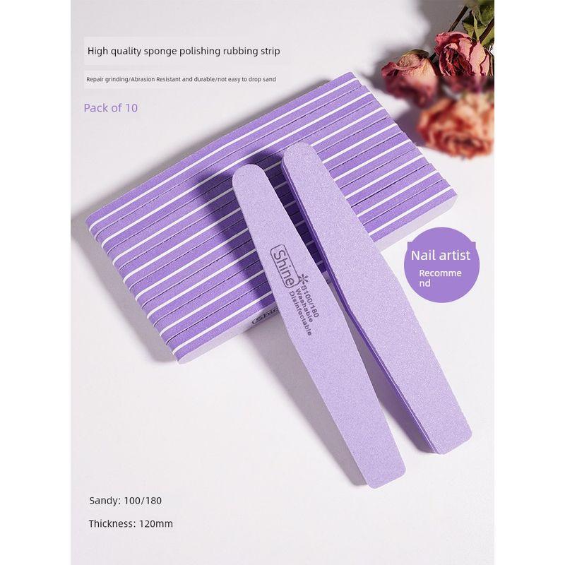Nail Filing Strip Special Tools for Double-Sided Manicure Nail File Sanding Bar Nail Grinding Sand Bar Diamond Sponge Burnishing Stick