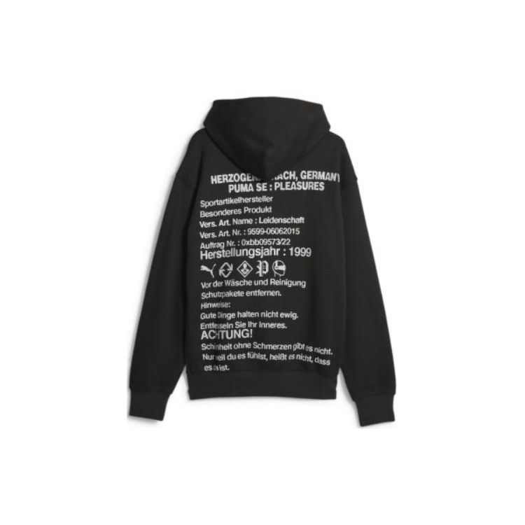 Puma x Pleasures Graphic Hoodie Black Men Tops 620879-01