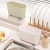 Küchen-Organizer, abtropfbarer Mülleimer, Arbeitsplatte, Küchenabfalleimer, Spüle, Mülleimer, Recycling-Mülleimer, Trocken-Nass-Trennung
