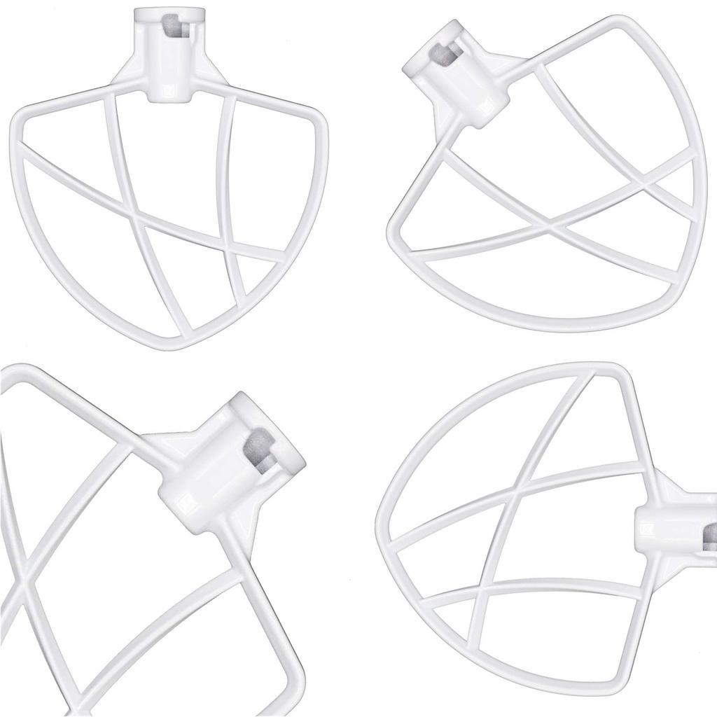 Coated Flat Beater Replacement Dough Mixing Paddle for 5.5-6QT Stand Mixer Efficient Metal Mixing Attachments Durable