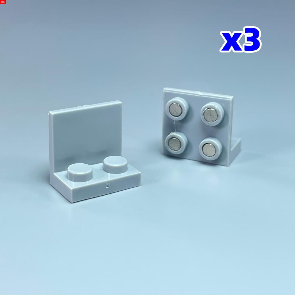 MOC Bricks Fridge Refrigerator Magnetic Brick 2x4 1x2-2x2 Sticker Educational Building Blocks Toys For Children Xmas Gifts