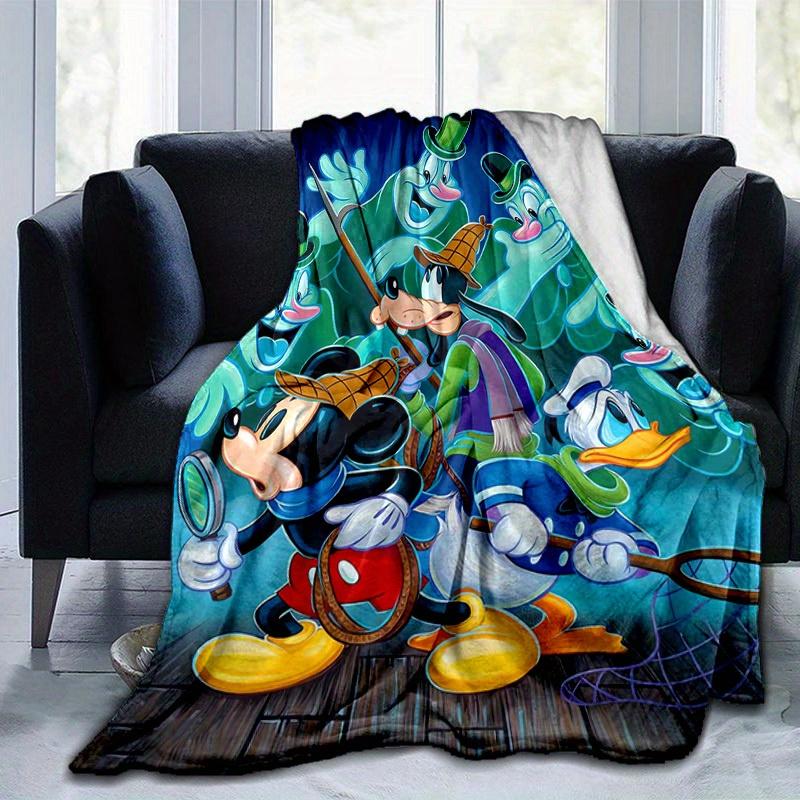 1pc, Mickey and Friends Home Decor Blanket: A Perfect Gift for Your Bedroom, Living Room, or Travel, Soft Flannel Throw Blanket, Ideal for Couches