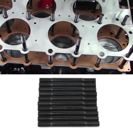 EVO Head Bolt High Strength ARP 207-4203 35CRMO Cylinder Head Double Threaded Bolt