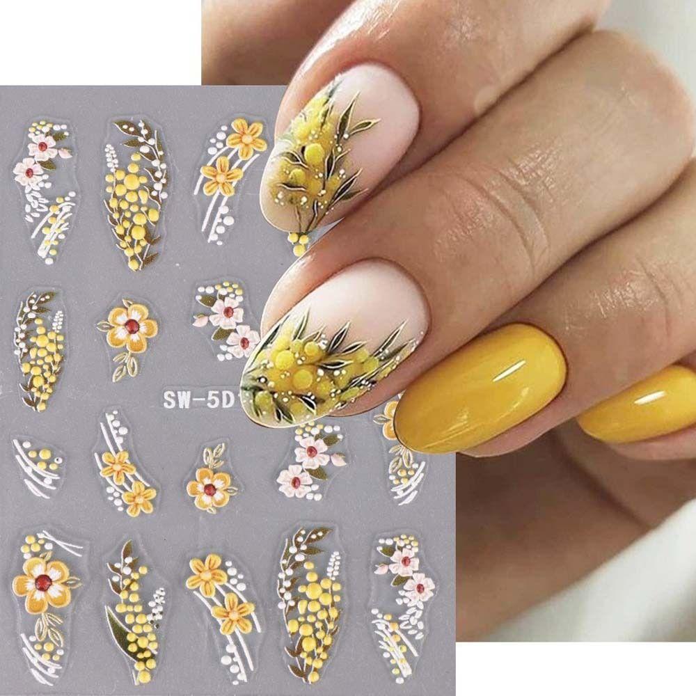 

Nail Accessories Christmas Nail Stickers DIY Nail Charms Christmas Nail Decals Colorful Winter SW-5D108