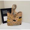 Tote bag women's new cartoon hand-held cloth bag large-capacity student commuting shoulder canvas bag
