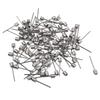 100 PCS Sport Ball Inflating Pump Needle Pump Adapter Basketball Valve Pump Stainless Steel Pump Pin Bicycle Spare Parts