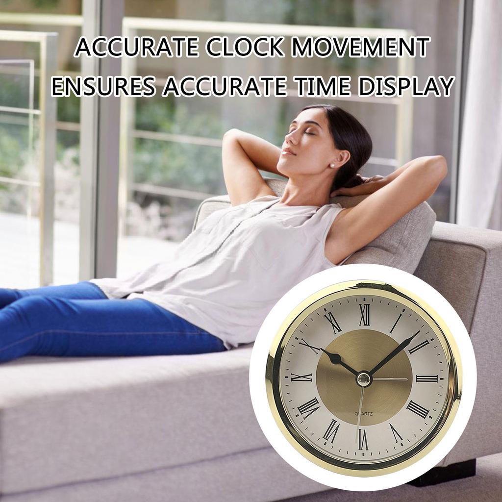Essential 89mm Clock Insert Clock Head Arabic Numeral Roman Numeral Watch Insert Add Charm To Any Space Easily Reading