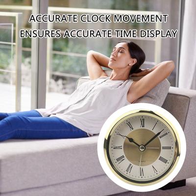 Inserto per Orologio Essenziale 89mm Testa d'Orologio Numeri Arabi Numeri Romani Inserto per Orologio Aggiungi Fascino a Qualsiasi Spazio Lettura Facile