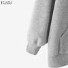 ZANZEA Women Hoodies Casual Long Sleeve Autumn Hooded Sweatshirts