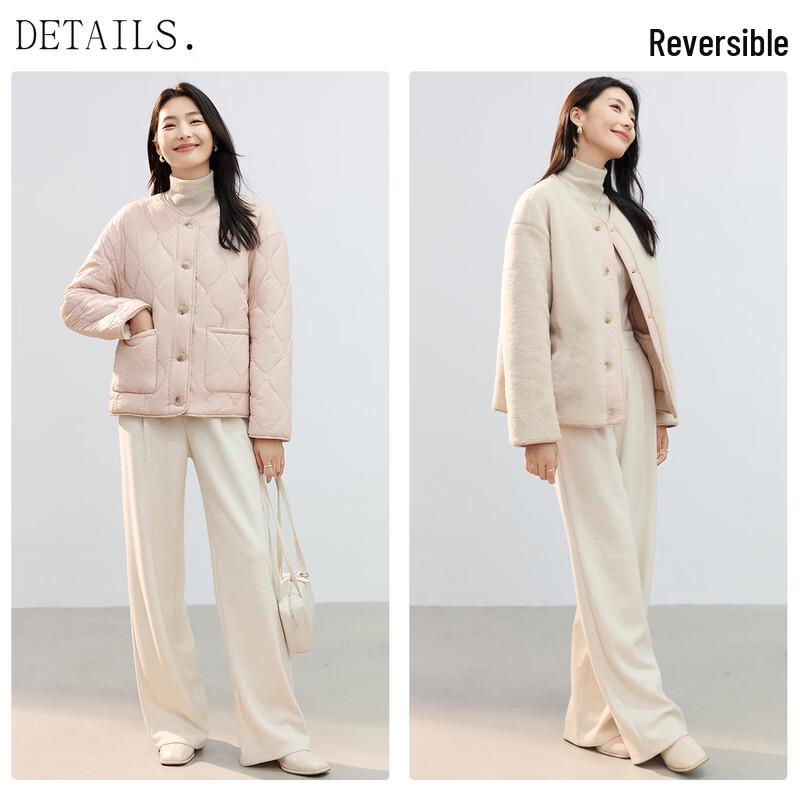 Women's Reversible Lamb Wool Warm Cotton Jacket