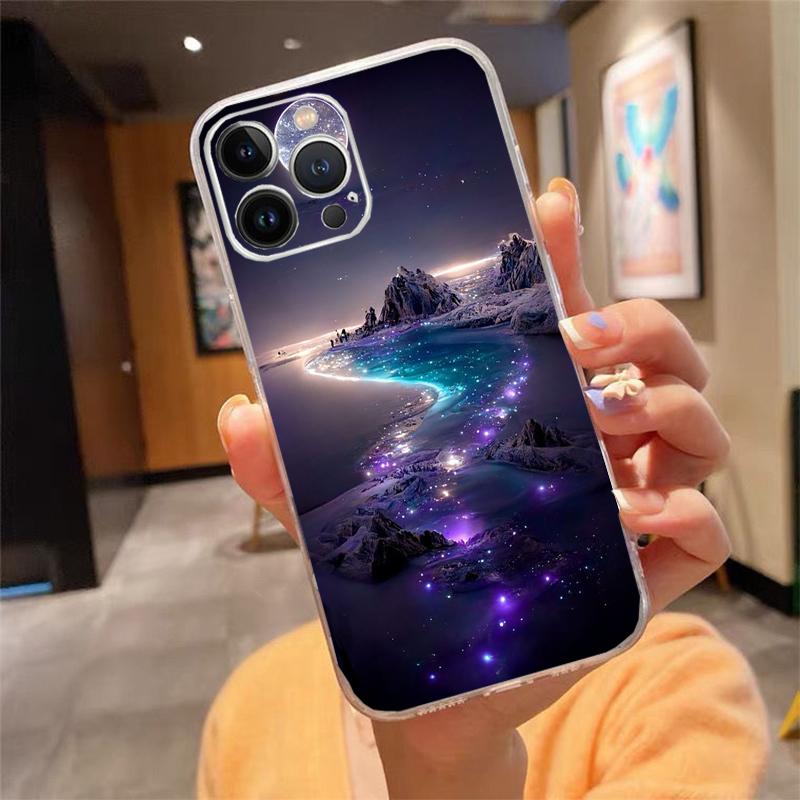 Phone Case For iphone 17ProMax Air 16 15 14 13 Pro Max 15 16 Pro 15Plus Beautiful Scenery Landscape