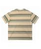 CAPITAL RADIO TUNES Stripe Pocket Short-Sleeve T-Shirt Beige