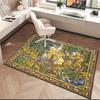 1pc Medieval Pastoral Magic Unicorn Carpet Rug for Living Room Bedroom Home Sofa Decoration,Kids play Non-slip Floor Mat