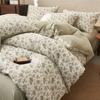 Mei Yun Ge Full Cotton Double-layer Yarn Four Piece Set Washed Cotton French Retro Pure Cotton