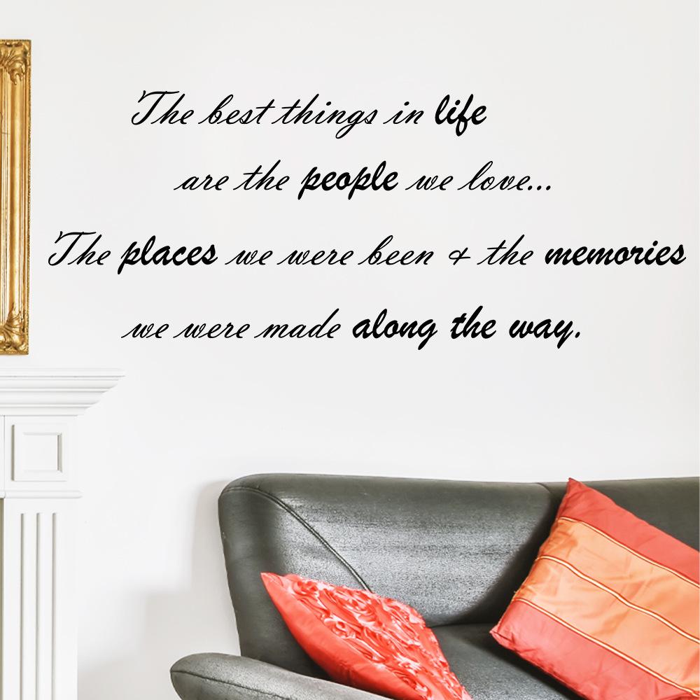 WZ9039 English Proverbs Bedroom Living Room Entrance Home Background Landscaping Decorative Wall Sticker