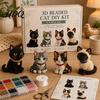 Mini Dog Collectible Set Tiny 3D Beaded Animal DIY Kit with Instructions Easy Beading Office Decoration Crafts 4 Cute Designs Themed Beadwork