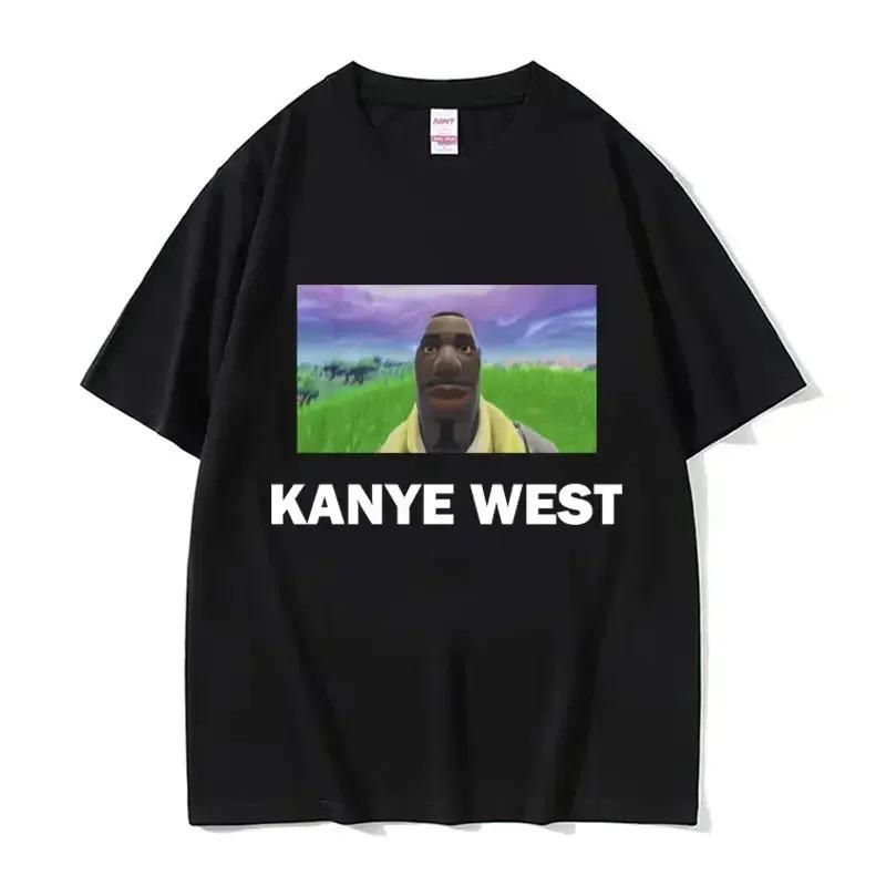 2026 Funny Kanye West Meme TShirt Mens Fashion Vintage Hip Hop Rap Style Tshirt Men Women Short Sleeve Streetwear Top Tees