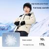 Nike Down Jacket Simple Brand Logo Hooded Comfortable Long Sleeve Kids Jackets White-Sand NY2442051GS-002