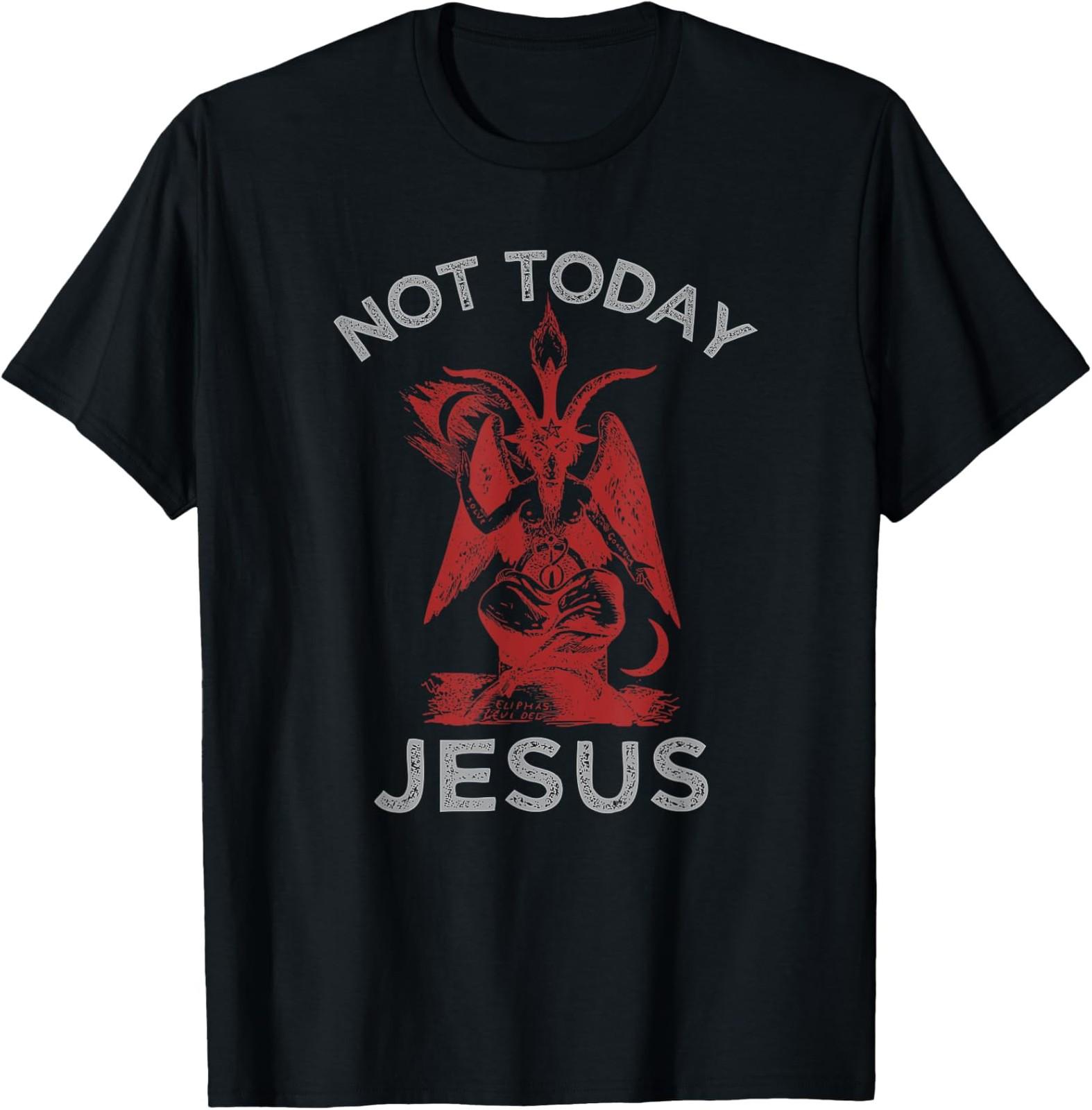 NEW LIMITED Not Today Jesus Funny Meme T-Shirt S