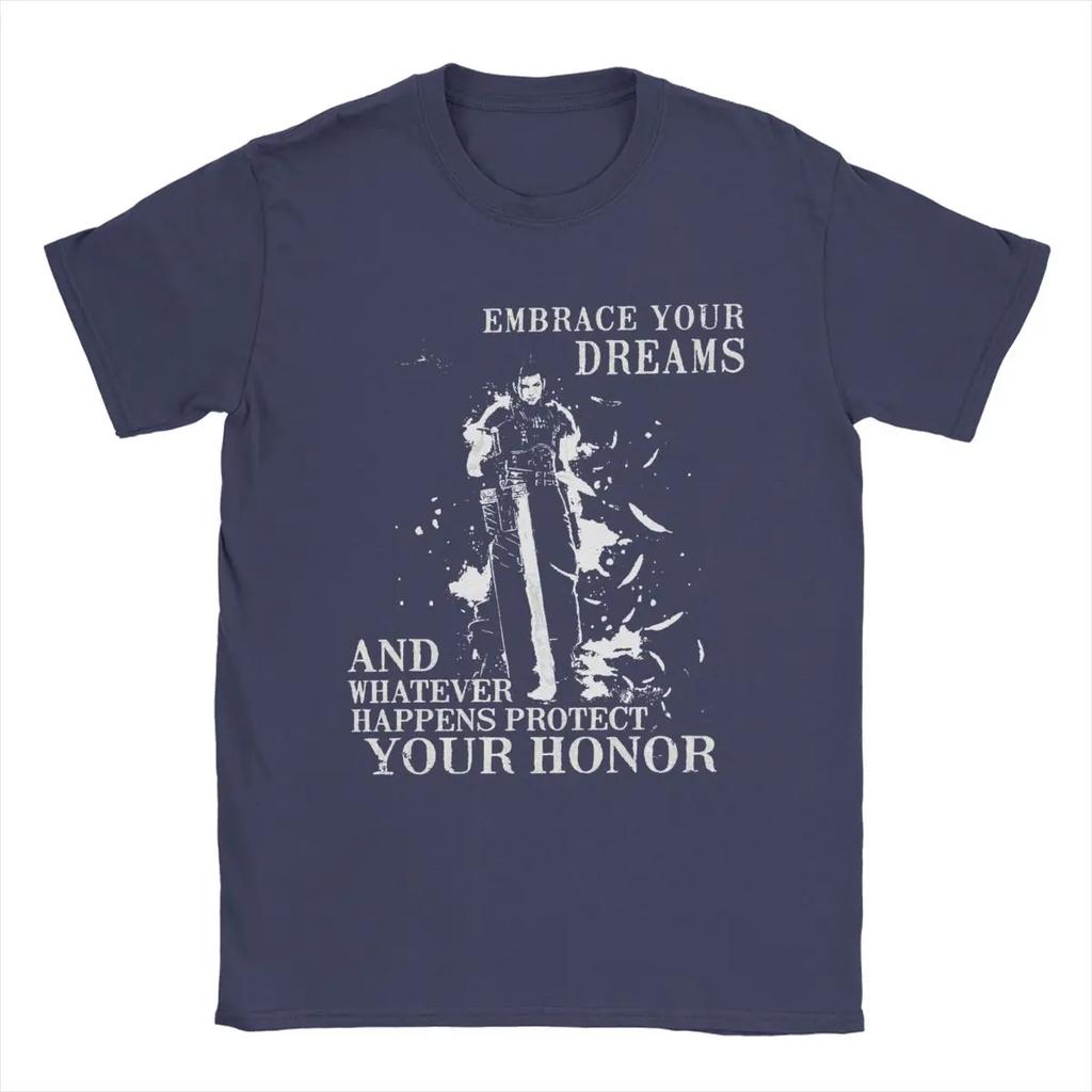 Vintage Final Fantasy 7 T-Shirt for Round Neck Pure Cotton T Shirt Short Sleeve Tee Shirt Gift Idea Clothes