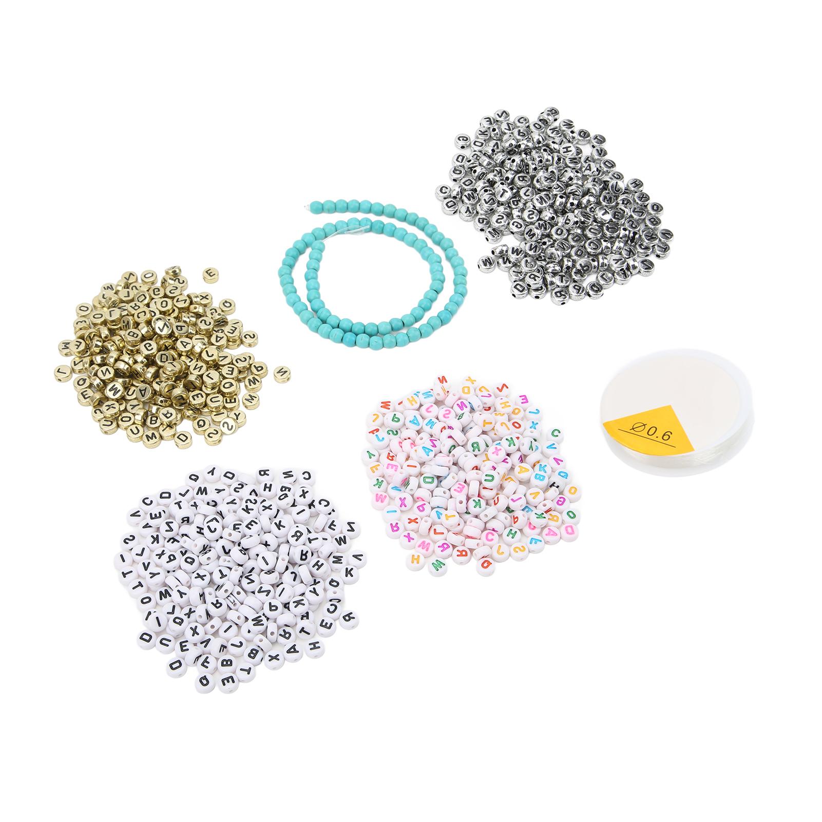 

800 шт. Бусины с буквами разных цветов, прозрачный узор, легкие, с глянцевой поверхностью, широко используются, алфавит