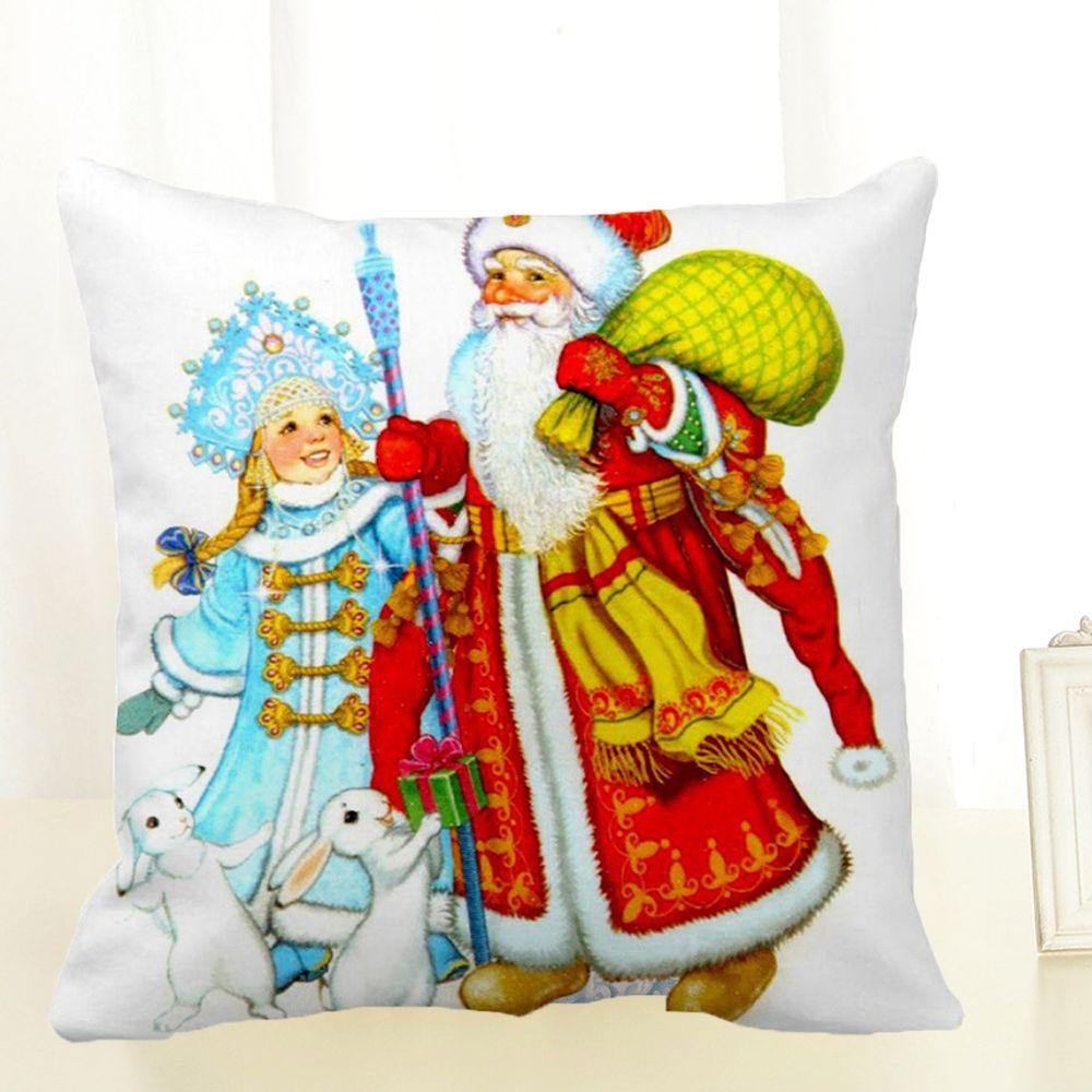 Sofa Santa Claus for Living Room Pillow Covers Pillowcase Cushion Covers Christmas decorations