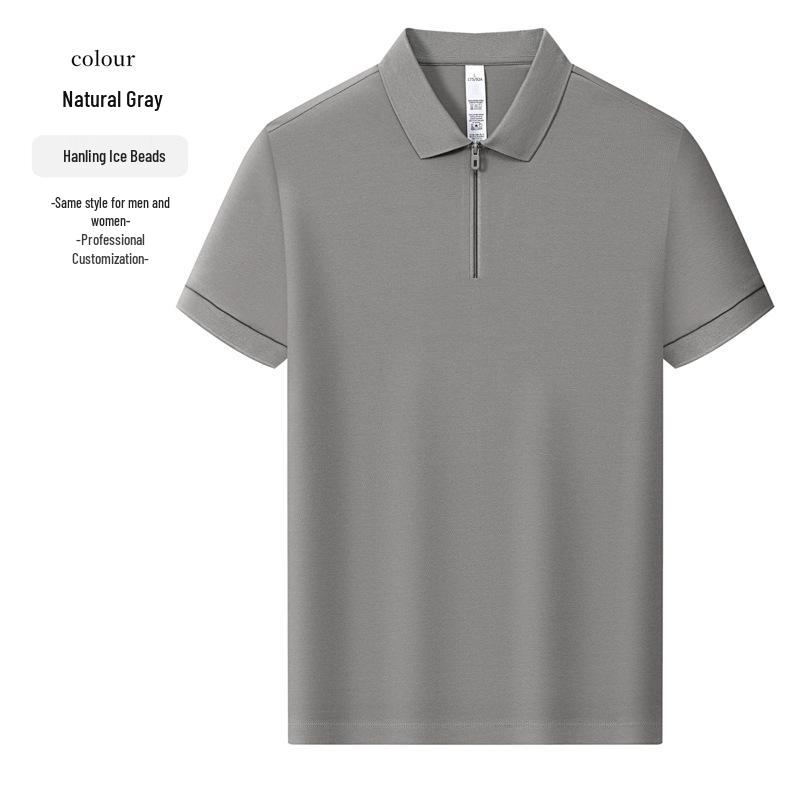 

Премиальная рубашка поло с вышивкой и логотипом на заказ - Короткий рукав, отложной воротник для летней рабочей одежды. Small