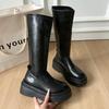 But Knee Thick-soled Boots for Women, Small Looking Thin, Elastic, Thin Boots, Spice Girls, Thick Legs, High Boots, European and American Single Boots