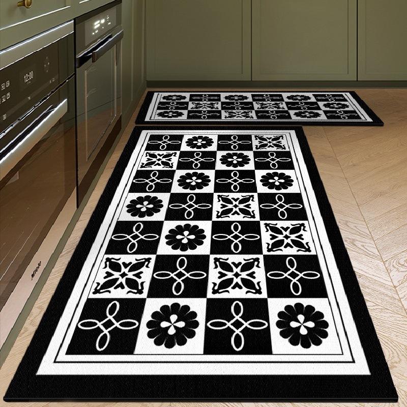 Kitchen Special Anti-dirty Anti-fouling Floor Mat Diatom Mud Absorbent Mat Non-slip Anti-oil Carpet Wipeable No-wash Floor Mat Home